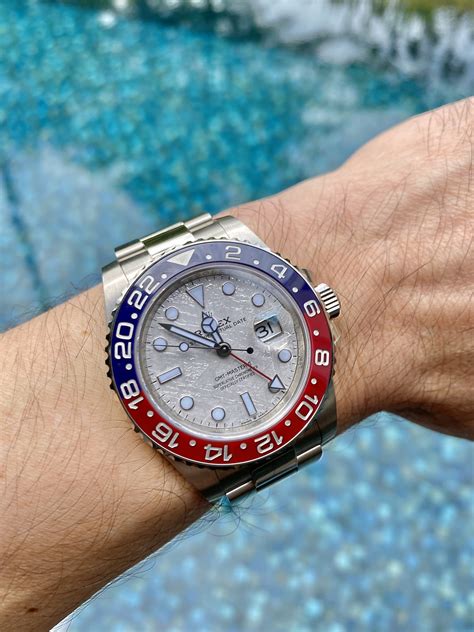 rolex gmt ii pepsi meteorite